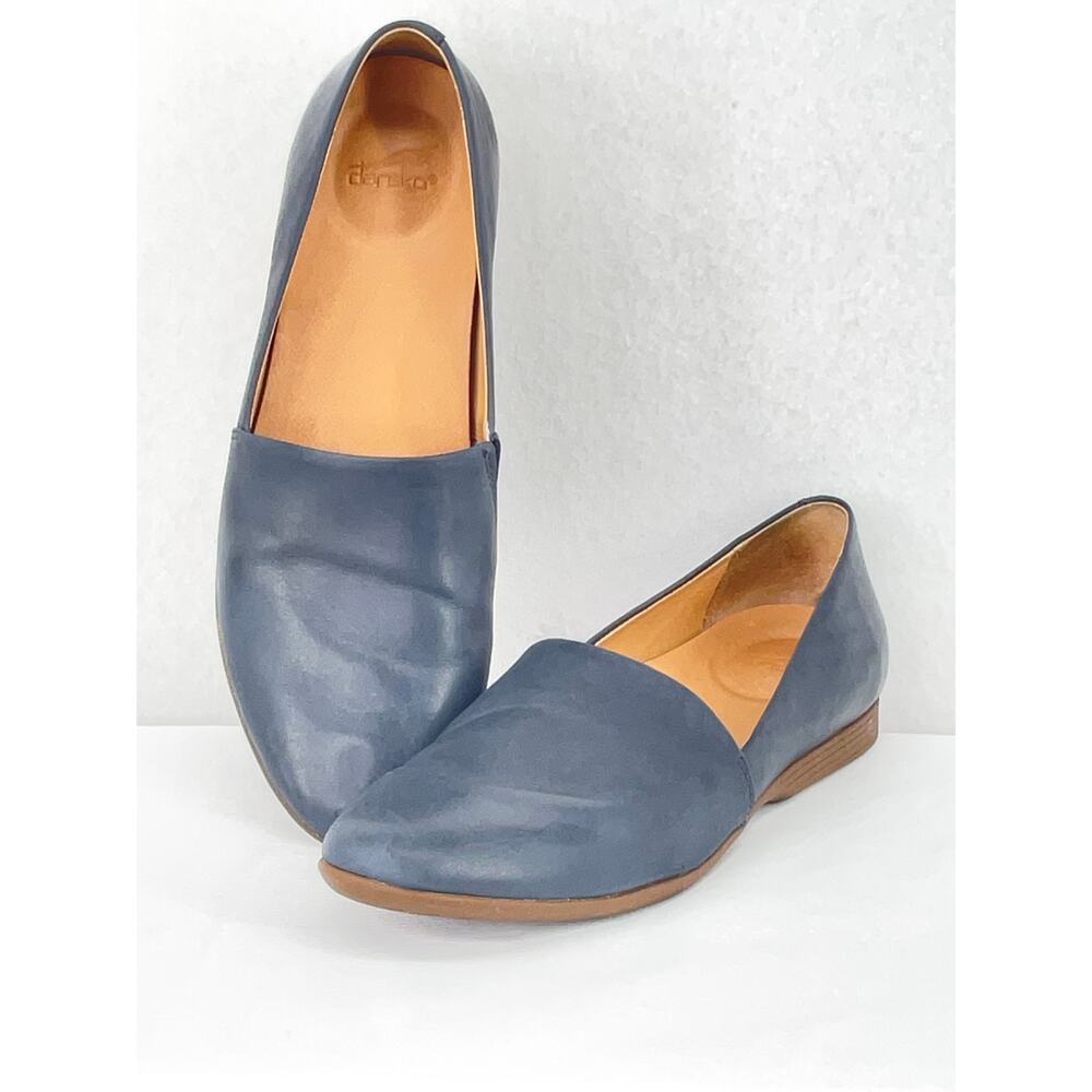 Dansko Larisa Gray Leather Loafers US 9.5